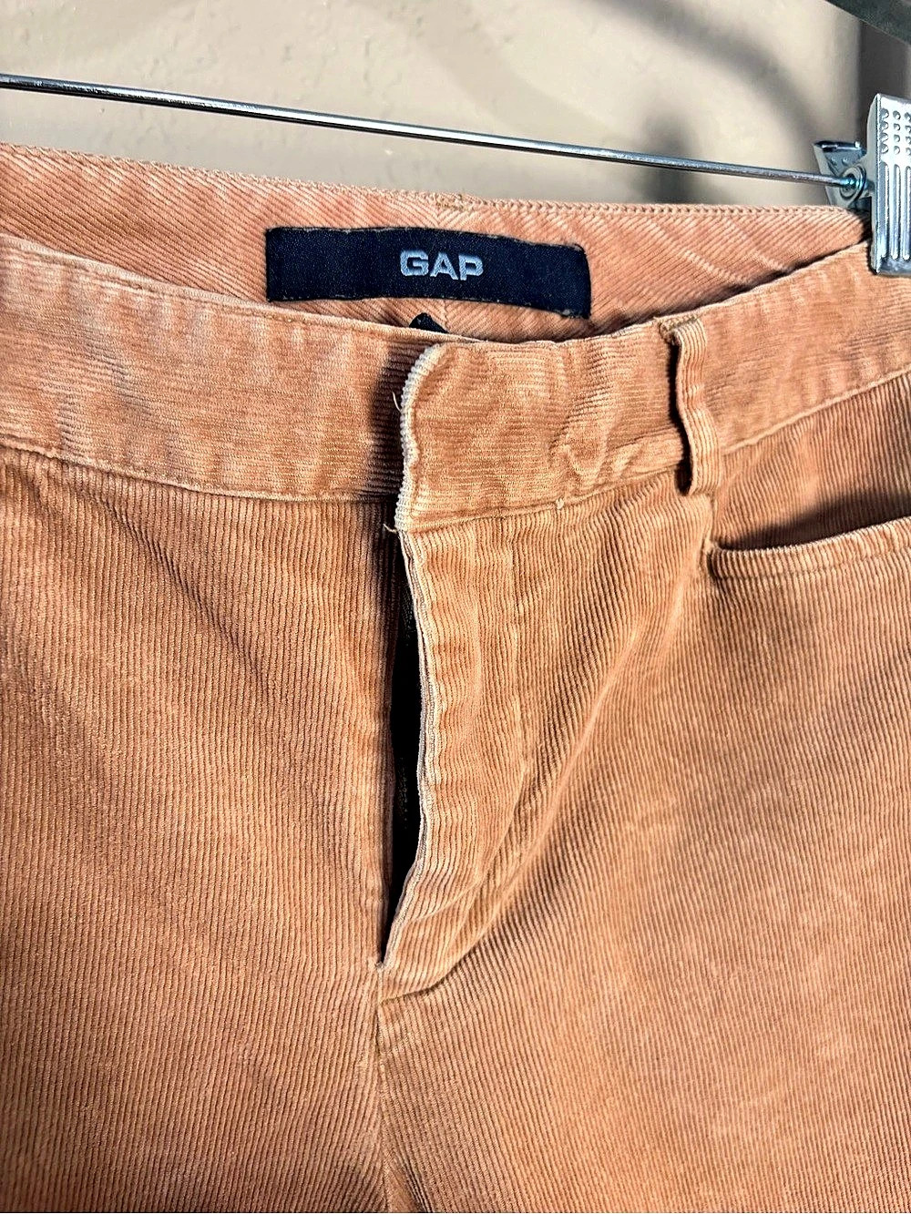 Vintage GAP Women’s Tan Corduroy Pants Size 8 USA Made Straight Leg 90s